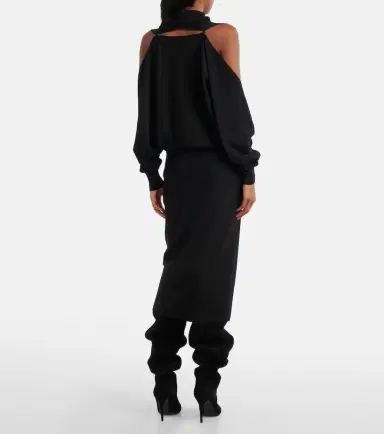 Alaïa Alaïa Cut Out midi dress | Thumbnail 6
