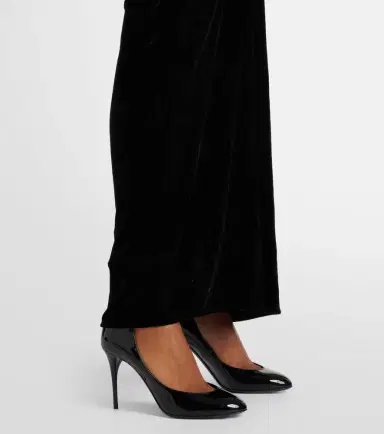 Alaïa Alaïa Ruched velvet midi dress | Thumbnail 3 Alaïa Alaïa Ruched velvet midi dress | Thumbnail 3