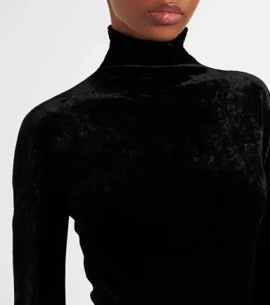Alaïa Alaïa Ruched velvet midi dress | Thumbnail 6 Alaïa Alaïa Ruched velvet midi dress | Thumbnail 6