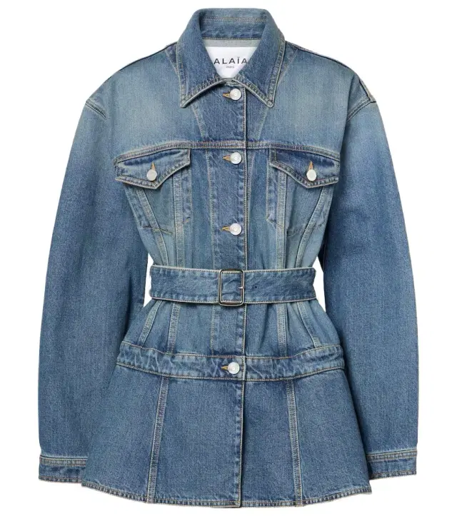 Alaia Alaïa Peplum denim jacket