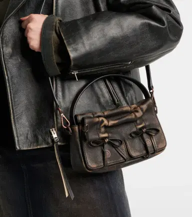 Acne Studios Micro bow-detail leather shoulder bag | Thumbnail 6 Acne Studios Micro bow-detail leather shoulder bag | Thumbnail 6