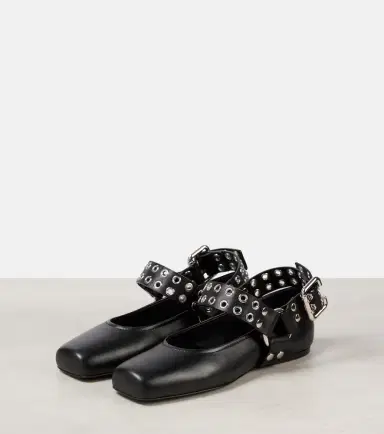 Alaïa Alaïa Studded leather Mary Jane flats | Thumbnail 4 Alaïa Alaïa Studded leather Mary Jane flats | Thumbnail 4