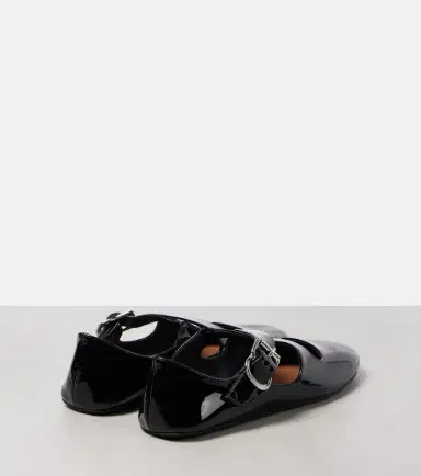 Alaïa Alaïa Criss Cross patent leather ballet flats | Thumbnail 4