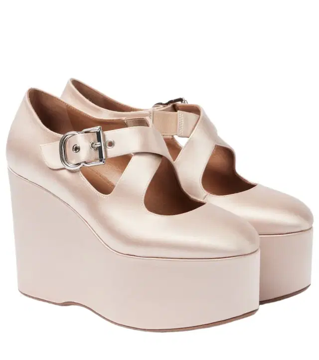 Alaia Alaïa 110 satin platform wedges