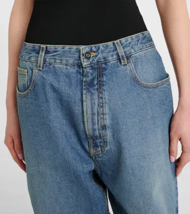Alaïa Alaïa Cropped barrel-leg jeans | Thumbnail 4 Alaïa Alaïa Cropped barrel-leg jeans | Thumbnail 4