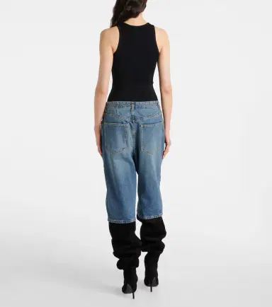 Alaïa Alaïa Cropped barrel-leg jeans | Thumbnail 5 Alaïa Alaïa Cropped barrel-leg jeans | Thumbnail 5