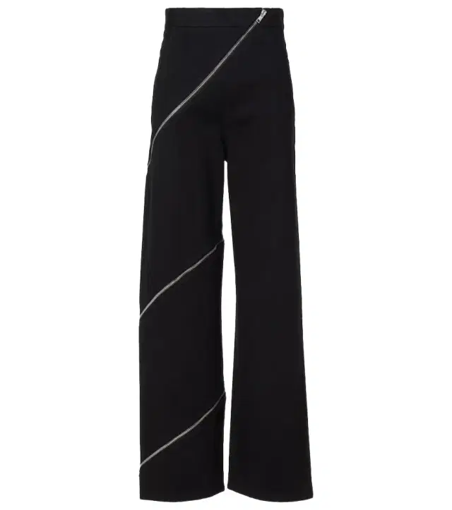 Alaïa Spiral cotton wide-leg pants