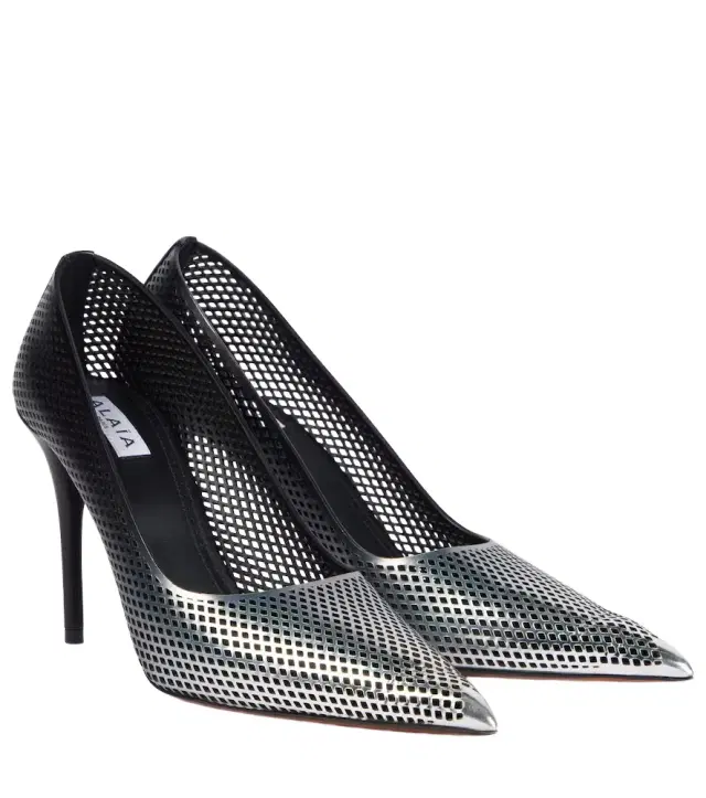 Alaia Alaïa 90 ombré leather mesh pumps