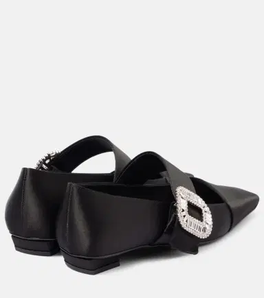 Roger Vivier Belle Vivier embellished satin flats | Thumbnail 2 Roger Vivier Belle Vivier embellished satin flats | Thumbnail 2