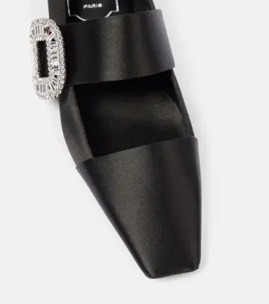 Roger Vivier Belle Vivier embellished satin flats | Thumbnail 4 Roger Vivier Belle Vivier embellished satin flats | Thumbnail 4