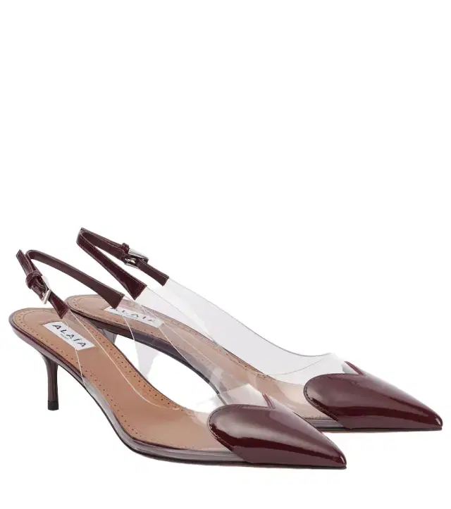 Alaia Alaïa Le Caur leather slingback pumps