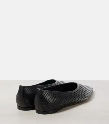 Alaïa Alaïa Dégradé fishnet leather ballet flats | Thumbnail 4