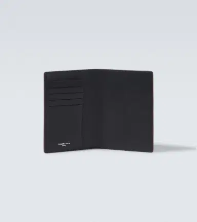 Balenciaga Logo leather passport holder | Thumbnail 4