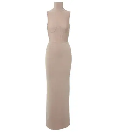 Nensi Dojaka Gwyneth knitted corset maxi dress | Thumbnail 1