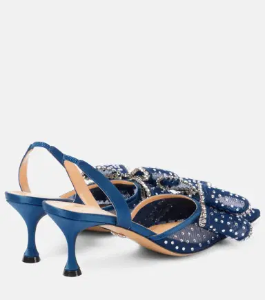 Mach & Mach Cadeau 65 embellished slingback pumps | Thumbnail 4