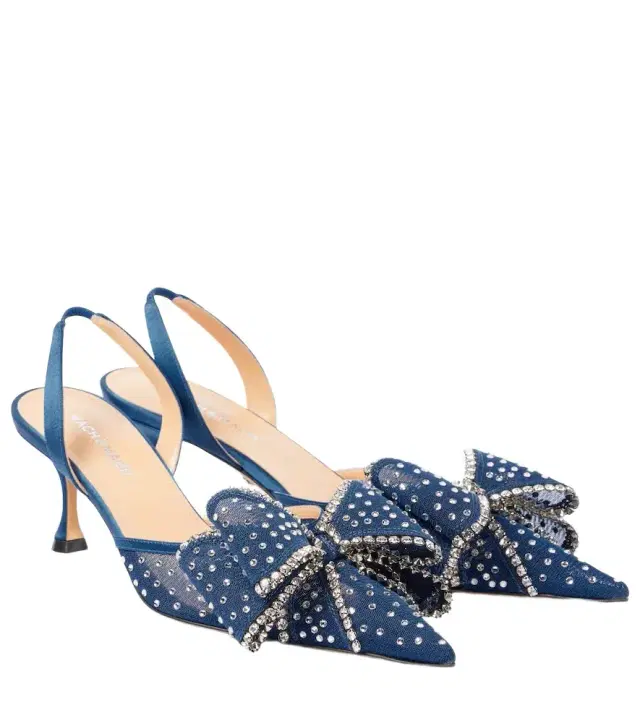 Mach & Mach Cadeau 65 embellished slingback pumps
