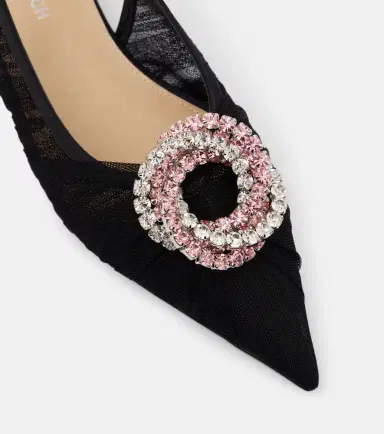 Mach & Mach Galaxy tulle slingback flats | Thumbnail 2