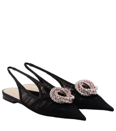 Mach & Mach Galaxy tulle slingback flats | Thumbnail 1