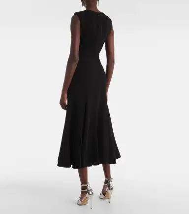 Roland Mouret Gathered cady midi dress | Thumbnail 4