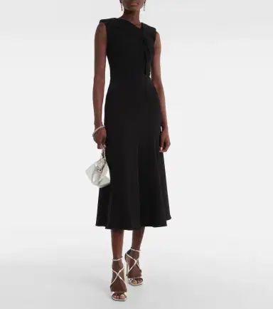 Roland Mouret Gathered cady midi dress | Thumbnail 5