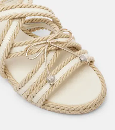 Mach & Mach Embellished woven sandals | Thumbnail 2 Mach & Mach Embellished woven sandals | Thumbnail 2