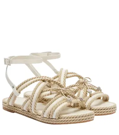 Mach & Mach Embellished woven sandals | Thumbnail 1 Mach & Mach Embellished woven sandals | Thumbnail 1