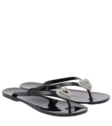 Mach & Mach Double Heart embellished thong sandals | Thumbnail 1 Mach & Mach Double Heart embellished thong sandals | Thumbnail 1