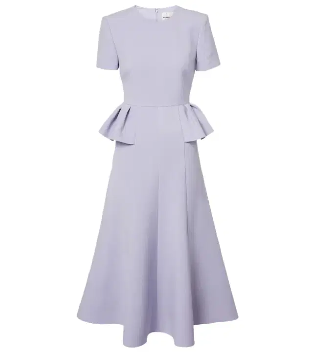 Roland Mouret Peplum crêpe midi dress