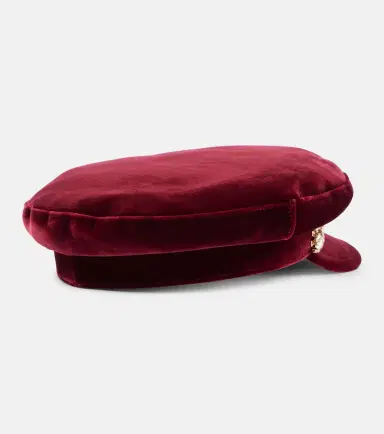 Roger Vivier Baker Boy velvet newsboy cap | Thumbnail 4