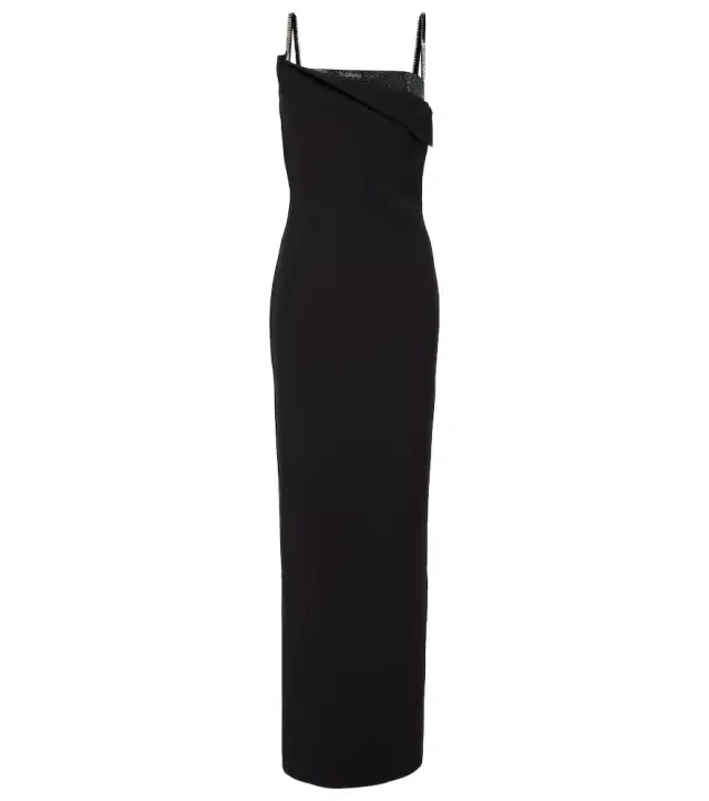 Roland Mouret Embellished crêpe gown