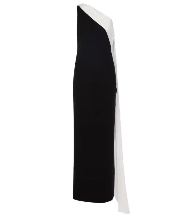 Roland Mouret Scarf-detail one-shoulder gown