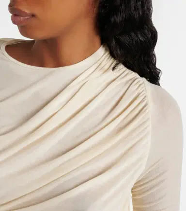 Agolde Tania ruched jersey top | Thumbnail 2