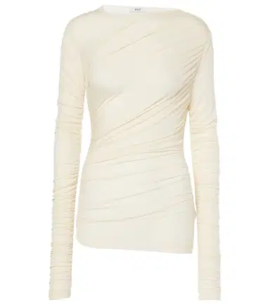 Agolde Tania ruched jersey top | Thumbnail 1