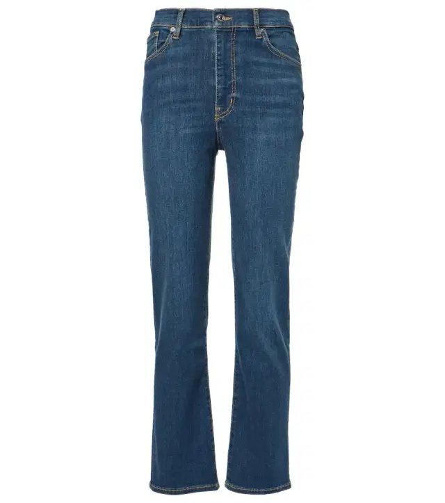 Frame Le Sleek high-rise straight jeans