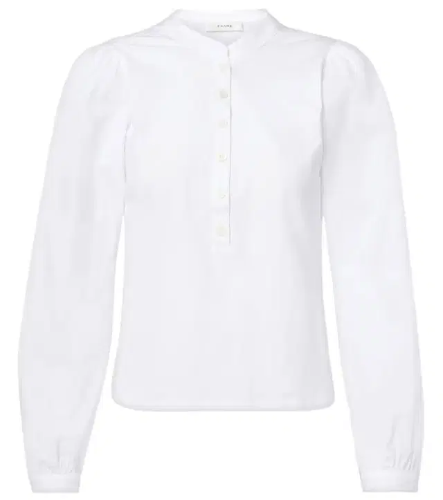 Frame Puff-sleeve cotton blouse