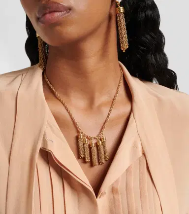 Chloé Chloé Chloé Pompoms pendant necklace | Thumbnail 4