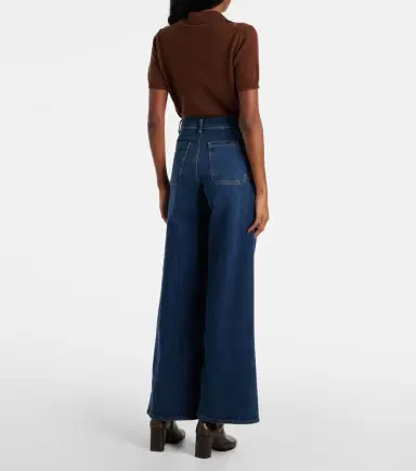 Frame Le Slim Palazzo high-rise wide-leg jeans | Thumbnail 5