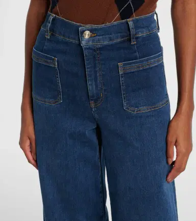 Frame Le Slim Palazzo high-rise wide-leg jeans | Thumbnail 7
