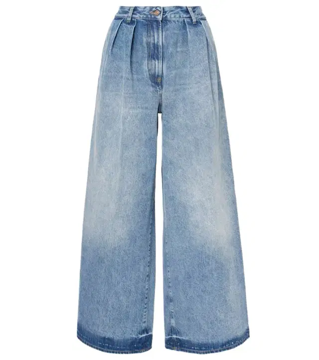 Alanui Sunny Crochet wide-leg jeans
