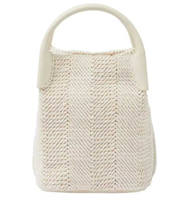 Loro Piana Bale Micro leather-trimmed bucket bag