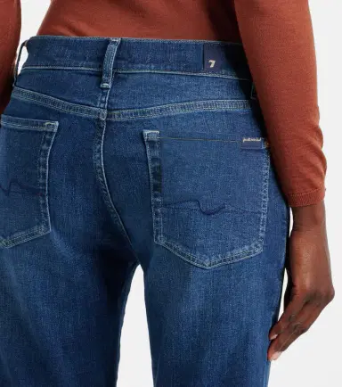 7 For All Mankind Mid-rise cropped skinny jeans | Thumbnail 3