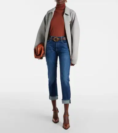 7 For All Mankind Mid-rise cropped skinny jeans | Thumbnail 4