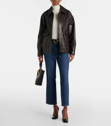 7 For All Mankind High-rise cropped straight jeans | Thumbnail 2