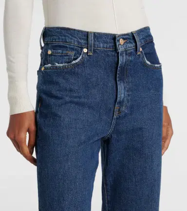 7 For All Mankind High-rise cropped straight jeans | Thumbnail 4