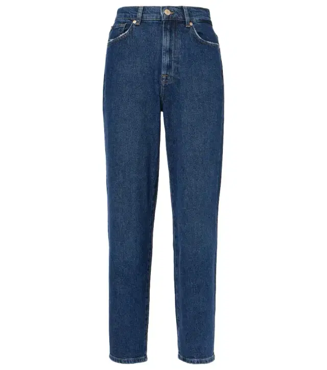 7 For All Mankind High-rise cropped straight jeans