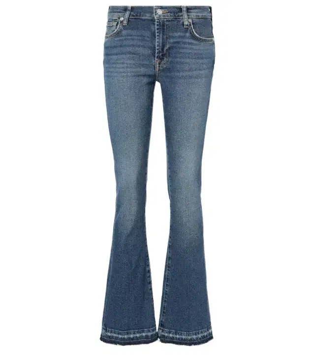 7 For All Mankind Bootcut Tailorless mid-rise jeans