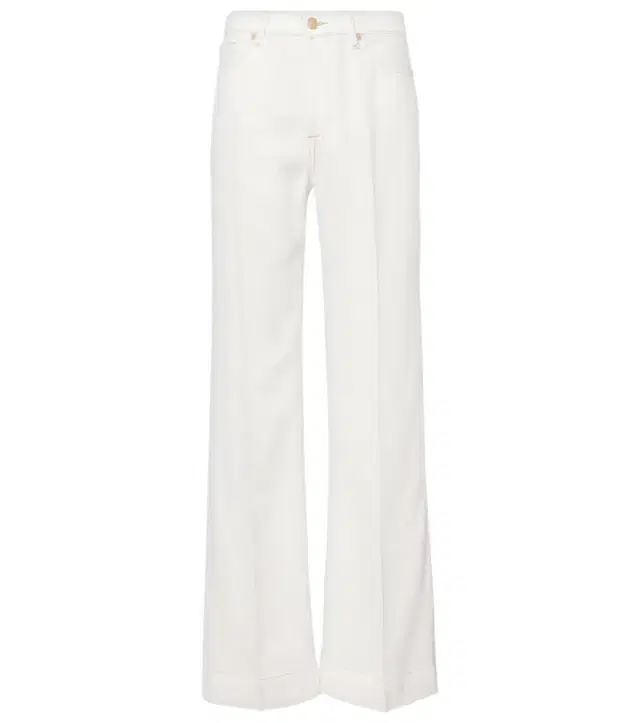 7 For All Mankind Mid-rise wide-leg jeans