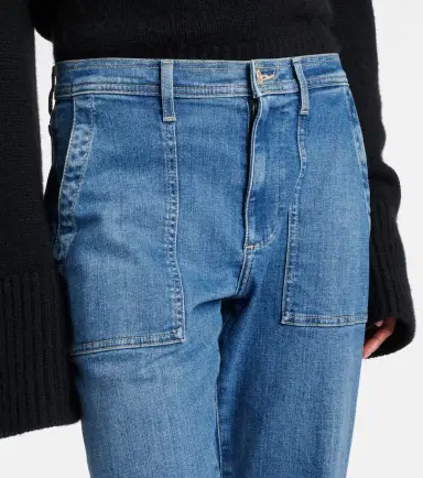 7 For All Mankind High-rise straight jeans | Thumbnail 3