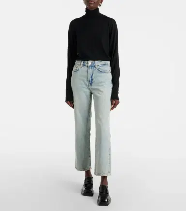 7 For All Mankind High-rise straight jeans | Thumbnail 7