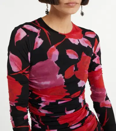 BLUMARINE Fine Jer printed maxi dress | Thumbnail 6